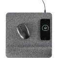 Skilledpower PowerTrack Plush Wireless Charging Mousepad, Gray SK2656687